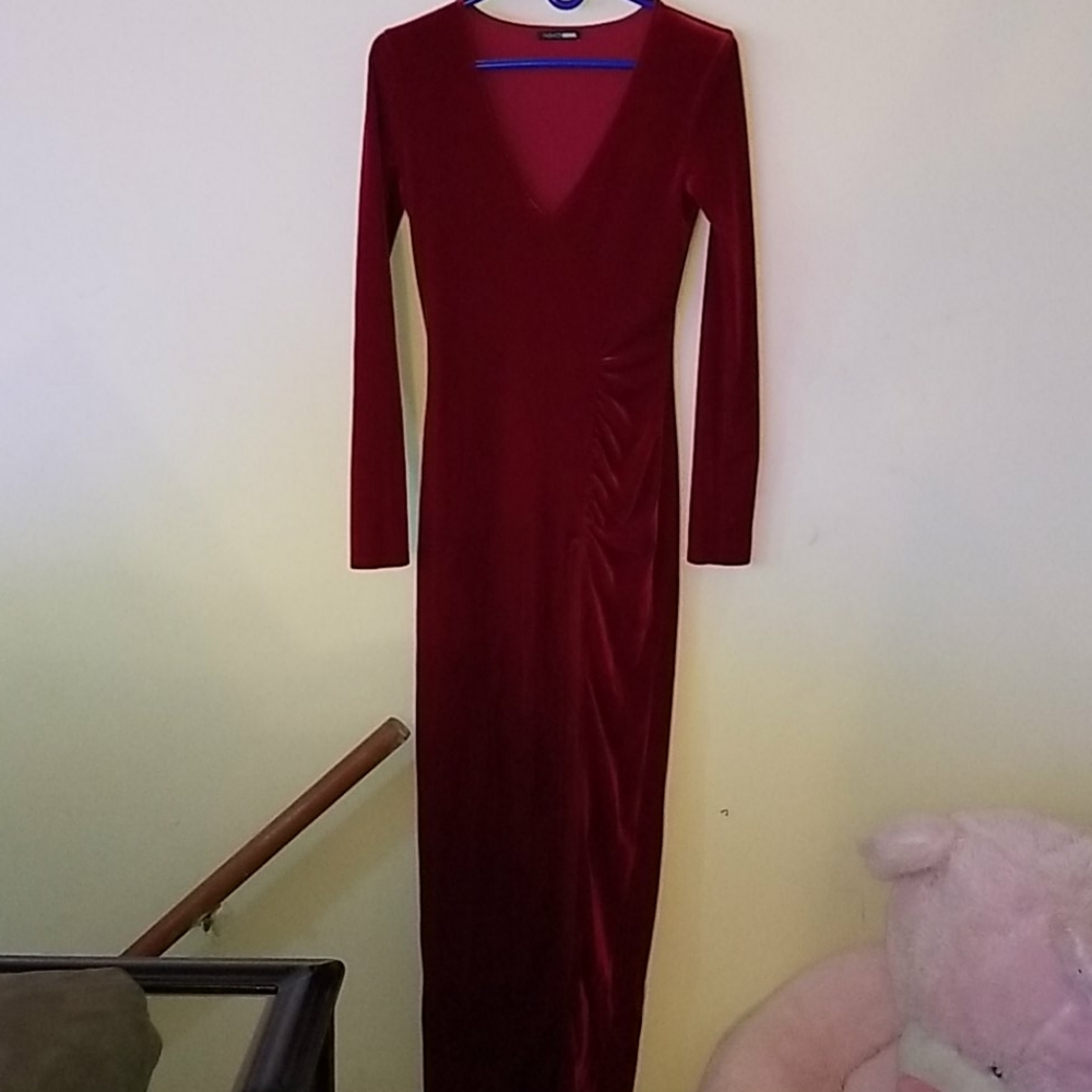 red dress